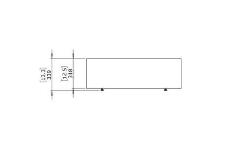 Blinde Design Circ L1 Concrete Coffee Table - Natural Finish - BLD.1.T.CIR.L1.NA